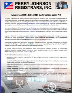 Mastering ISO 14001:2015 Certification with PJR