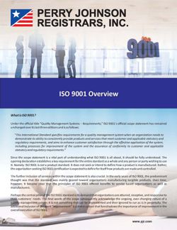ISO 9001 Overview