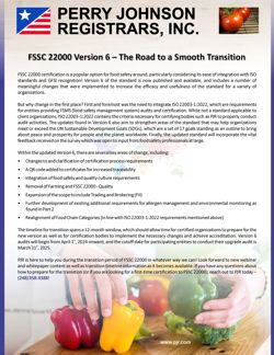 FSSC 22000 Version 6 – The Road to a Smooth Transition